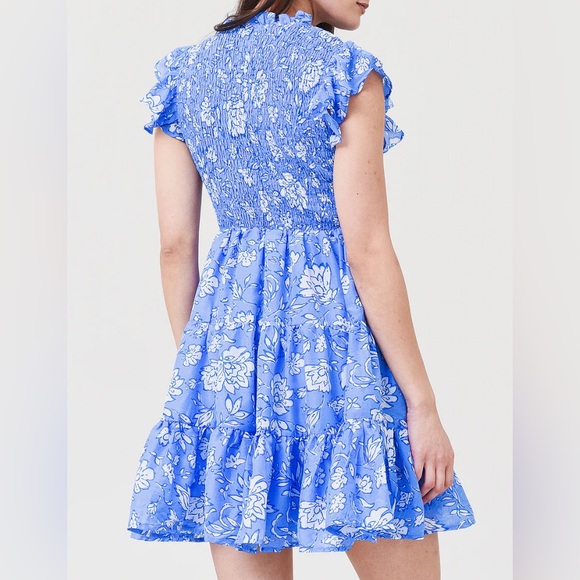 j. marie | The Alexandra ruched dress - small - periwinkle {worn once} - Picture 2 of 3